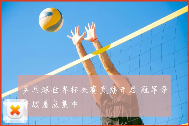 乒乓球世界杯决赛直播开启 冠军争夺战看点集中